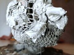 Clay Squeezing with Fishnet Soles &ndash_ Relaxing &amp_ Dirty Play