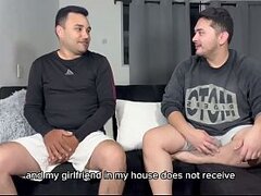 My married, straight neighbor came to my house because he was locked out and got turned on while we were talking, and we had rough sex in secret.