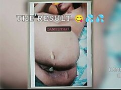 Cum Tribute For Danielitha7 - Getting Horny By Her Hot Body &amp_ Cum Over Her Sexy Ass &amp_ Pussy