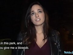 Public Agent Spanish hotty pussy pounded by a stranger