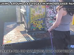 Walking Around Las Vegas in Windbreaker Pants