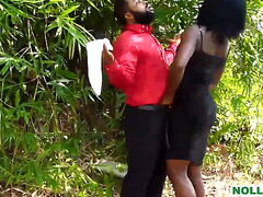 Honourable Krissyjoh Met and Fucked Lucy in The Bush While Inspecting His Site - NOLLYPORN